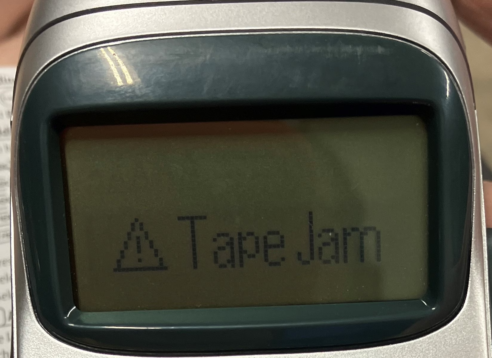LetraTag label maker How to solve the 'Tape Jam' error