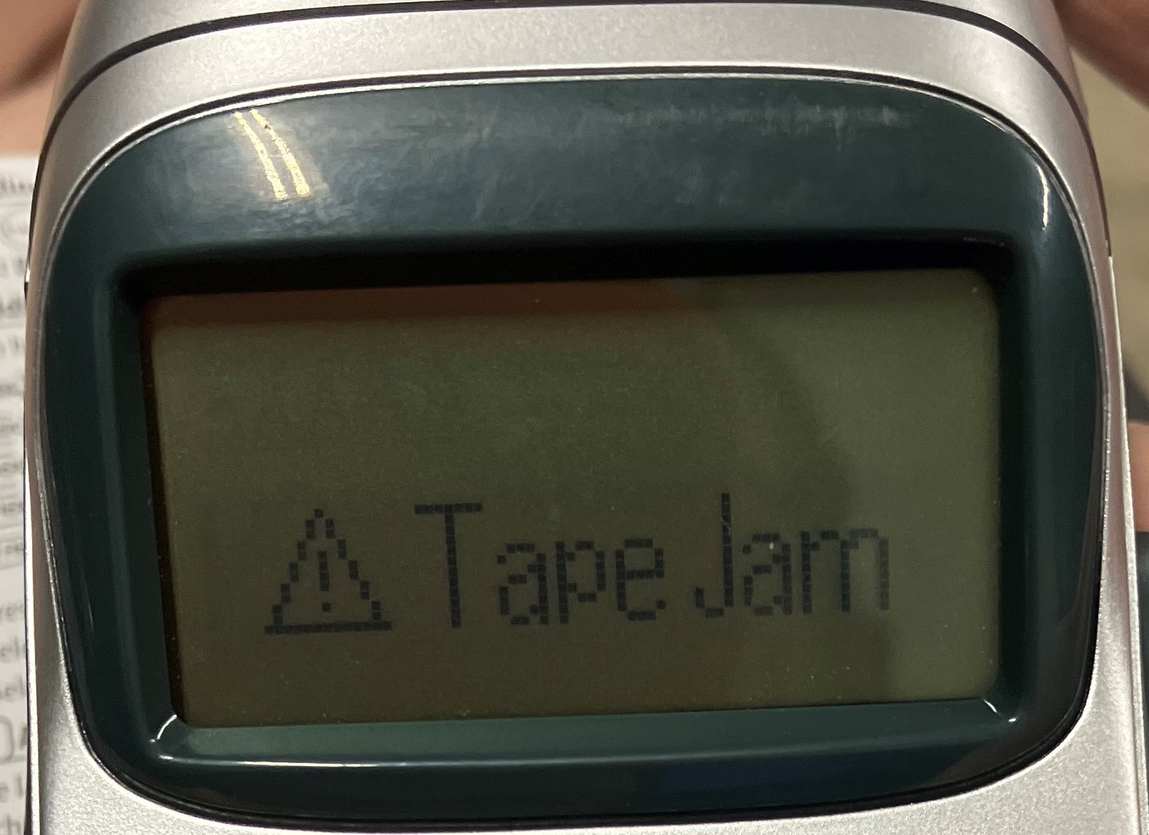 LetraTag label maker: How to solve the Tape Jam error