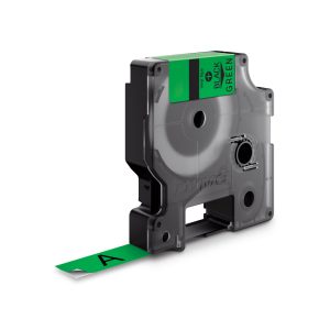 D1 Label Tape - Removable Poly - Black on Green